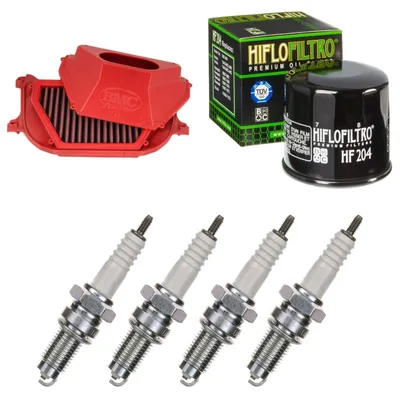 Obrázok produktu pre Servisná sada pre Yamaha YZF-R6 600 (2006–2007) – vzduchový filter, olejový filter, zapaľovacie sviečky od pamoto –