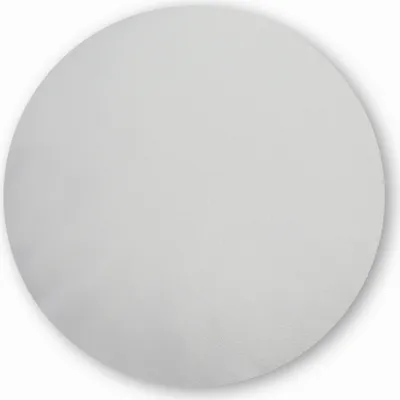 Produktbild von Kissenbezug rund 60 cm weiß Leinenoptik Kissenhülle Struktur Deko Kissen