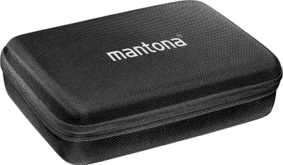 Produktbild von Mantona Hardcase Tasche kompatibel mit GoPro Action Cam 11 10 9 8 7 – robustes Schutzhülle mit Schaumstoff-Inlay, vorgestanzten Fächern & Deckelfach