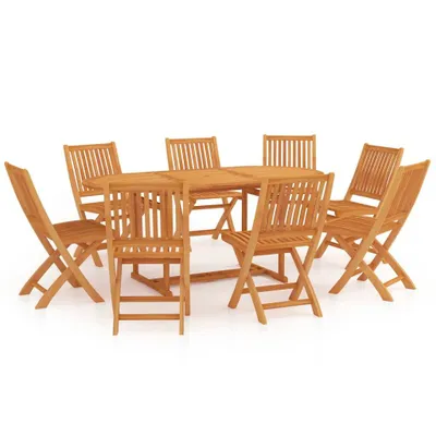 Produktbild von 9-tlg. Garten-Essgruppe Massivholz Teak