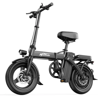 Immagine prodotto di F6 Bicicletta Elettrica Pieghevole – Motore 250 W, Batteria 48V 15Ah Estraibile, Pneumatici Tubeless 14", Illuminazione LED, Autonomia 40 km