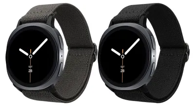 Produktbild von kwmobile 2x Uhrenarmband für Samsung Galaxy Watch 8 Galaxy / Galaxy Watch 8 Classic 46mm Armband - Fitnesstracker Band Set aus Nylon - Ersatzarmband