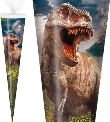 Produktbild von Stylex Schultüte 70 cm Jungen 2025, Motiv:T-Rex Dino