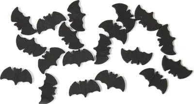 Produktbild von Fledermaus Konfetti Halloween-Deko schwarz 10g - Einheitsgröße