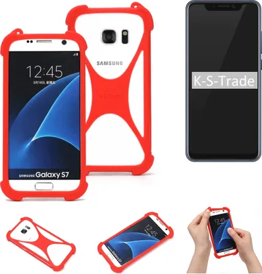Produktbild von K-S-Trade Handy-Hülle kompatibel mit ZTE Axon 9 Pro Schutz-Hülle Bumper Silikon Schutz Hülle Cover Case Silikoncase Silikonbumper TPU Softcase