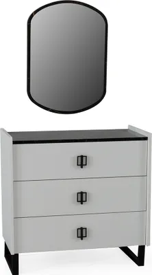 Image de Commode en bois pour enfants Designer Chambre à coucher élégante 3 tiroirs