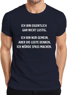 Obrázok produktu pre Nie som vtipný, len zlý Sarkastický drzý humor Irónia Pánske tričko, Navy, XXL