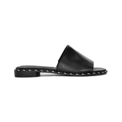 Produktbild von MARCO TOZZI Damen Leder Pantoletten Clogs Blockabsatz 2-27102-28 , Größe:39 EU, Farbe:Schwarz