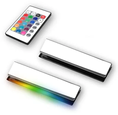 Image de kalb | Éclairage LED RGB pour vitrines Éclairage pour vitrines Clip Glas, lot de 2