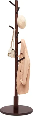 Obrázok produktu pre Vešiak 179 cm, masívne bukové drevo, 9 háčikov, do predsiene