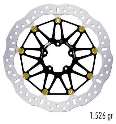 Immagine prodotto di Dischi freno Galfer 2x DF843JCW1G03, modello WAVE® FLOATECH, flottanti, per l'asse anteriore, dimensioni 320x6mm, compatibili con KTM