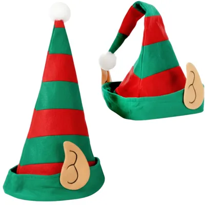 Produktbild von Elfenmütze mit Ohren, Weihnachtsmannhelfer, 50 cm