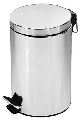 Obrázek produktu pro Koš na odpadky s pedálem Rosberg R53007A5, 5 l, nerezová ocel, Inox