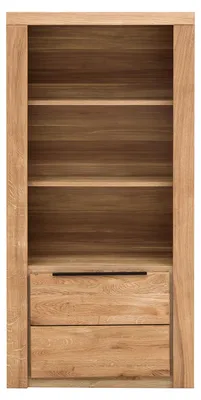 Produktbild von home24 Regal - Eiche Teilmassiv - Eiche / Eiche Nachbildung