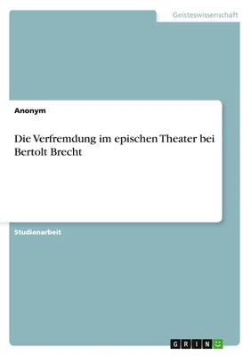 Immagine prodotto di L'alienazione nel teatro epico di Bertolt Brecht