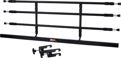 Produktbild von dobar Walky Guard Plus: Robustes Trenngitter für den Kofferraum, an jedes Auto anpassbares Hundegitter, 29-45 x 85-152 cm, schwarz