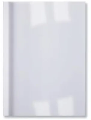 Image de GBC LinenWeave Chemises à relier thermiques 1,5mm, blanc (100), A4, PVC, blanc, 15 feuilles, 100 pièce(s)