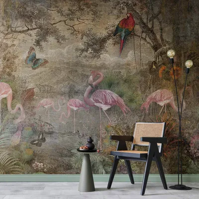 Produktbild von Selbstklebende Folie Fototapete - Wild Fauna and Flora 343x256 cm Tiere g-C-0392-a-a