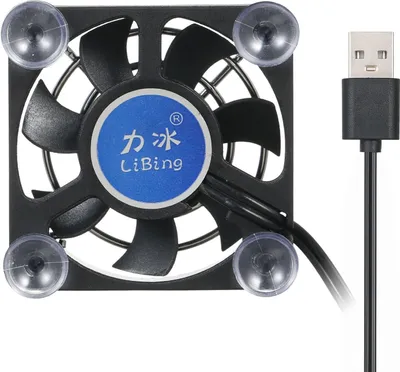 Obrázek produktu pro ventilátor na mobilní telefon 5 cm, chladič na mobilní telefon a tablet, malý a přenosný, přísavka pro rychlé chlazení, černý
