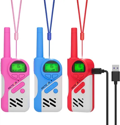 Produktbild von Retevis EZTalk 670 Walkie Talkie Kinder, mit Abgesichertem Modus für Kinder, 16 Kanäle, VOX, Funkgerät, Spielzeug für Junge 6-13 Jahre Geschenkideen