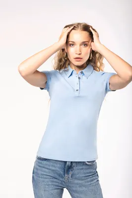 Produktbild von Kariban Jersey-Kurzarm-Polohemd für Damen
