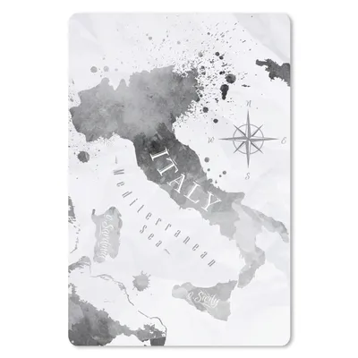 Produktbild von MuchoWow® Mauspad Mousepad Italien - Karte - Aquarell 40x60 cm - Mousepads - Maus Mat - Pad - Mausunterlage - Schreibtisch Accesoire