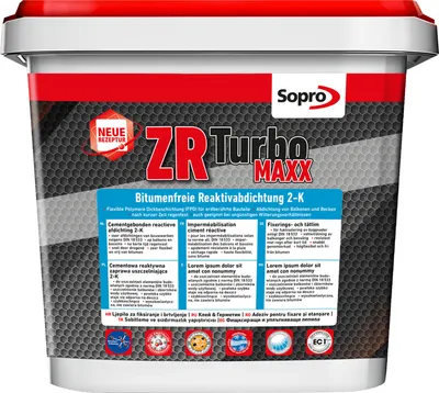 A product container for Sopro ZR Turbo MAXX.