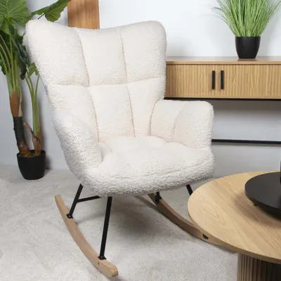 Obrázok produktu pre Milton & Oldbrook Teddy hojdacie kreslo Vidin White
