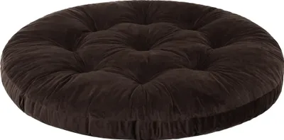 Produktbild von Hängesessel Kissen, Hängekorb Sessel, Indoor/Outdoor, Auflage, Rund, Swing, Schaukelkissen, Sitzkissen für Stuhl, Velvet, Waschbar, Braun, 65 x 65 cm