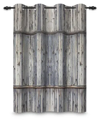 Produktbild von Vorhang Ösenvorhang Rustikal Blau 135x245 cm Verdunkelungsvorhang