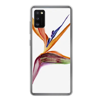 Produktbild von MuchoWow® Handyhülle Schutzhülle Hülle für Samsung Galaxy A41 Strelitzia - Aquarell - Blumen Silikon Softcase Handy Hülle - Mobiltelefon