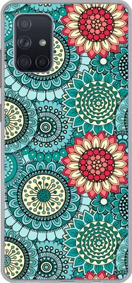 Produktbild von MuchoWow® Handyhülle Schutzhülle Hülle für Telefoonhoesje Samsung Galaxy A51 Mädchen - Blumen - Muster - Mädchen - Kinder - Kinder Silikon Softcase Handy Hülle - Schutzabdeckung