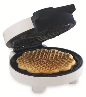 Productafbeelding van Trebs hartvormige pan voor wafels, 1000W, wit