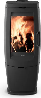 Image de Poêle à bois ZOÉ en fonte - vertical - non étanche - 10kW