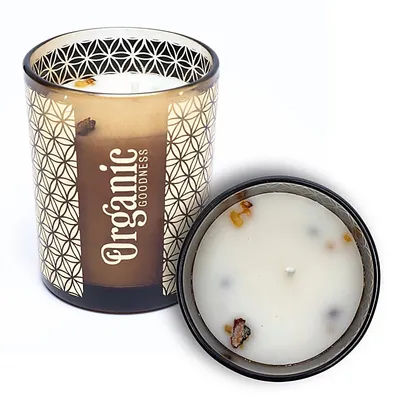 Produktbild von Organic Goodness Duftkerze Weihrauch & Myrrhe – Packung mit 6 Stück – 200 g