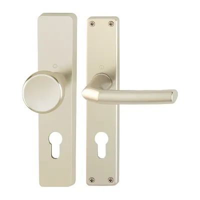 Produktbild von Hoppe Birmingham Langschildgarnitur F2 Aluminium Neusilber 54/227/202SP/1117, WG Wechselgarnitur