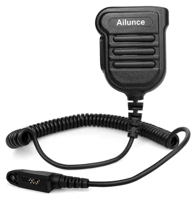 Produktbild von Ailunce H103ML Funkgerät Lautsprecher Microphone Kompatibel mit Ailunce HD1 Kompatibel mit Retevis RT648 RT87 RT29 RT647 RT83 Walkie Talkies IP55 Wasserdicht (1 STK.)