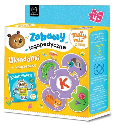 Obrázok produktu pre Zabawy logopedyczne. Układanki i książeczka dla dzieci