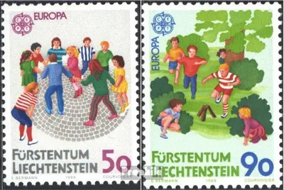 Produktbild von Briefmarken Liechtenstein 1989 Mi 960-961 (kompl.Ausg.) gestempelt Europamarken