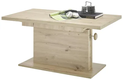 Couchtisch MONACO höhenverstellbar ausziehbar Optik Artisan Eiche