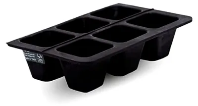 Produktbild von Saatgutschale L – Anzuchttöpfe 5 x 4 cm – Aus Fair Trade Naturkautschuk – Anzuchtplatte für 6 Setzlinge – Nachhaltige und umweltfreundliche Aussaatplatten ohne Plastik
