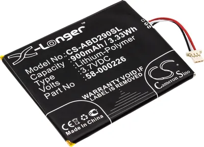 Produktbild von TECHTEK Akku Kompatibel mit [Amazon] 53-014490, B07DLPWYB7, J9G29R, Kindle 10th, Kindle 10th Gen 2019, Kindle Basic 10th Generation, Kindle Touch 201