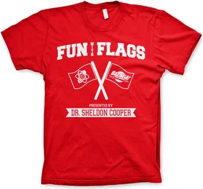 Produktbild von Fun With Flags T-Shirt - Medium - Red
