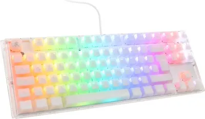 Produktbild von Ducky One 3 Aura White TKL Gaming Tastatur RGB LED - MX-Speed-Silver