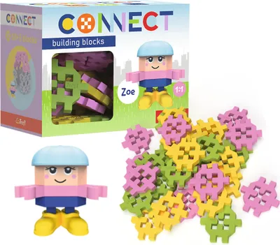 Obrázek produktu pro Trefl Connect, Stavební bloky, 4 rok/roky, Celulóza, Plast, 35 kusů, 124 g