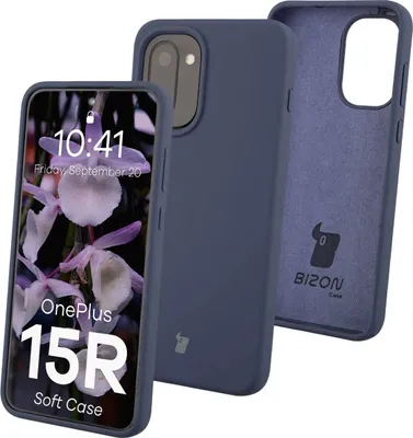 Produktbild von Silikon Handyhülle für OnePlus 15R, Bizon Soft Case, Dunkelblau