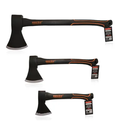 Produktbild von HECHT Axt 3er Set | 30cm Spaltbeil | 40cm Spaltbeil | 55cm Spaltaxt | Set 7 | Fiberglaskern