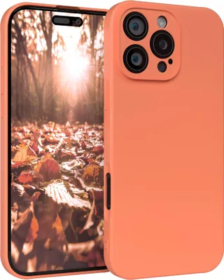 Produktbild von EAZY CASE - TPU Hülle für Apple iPhone 16 Pro Max, TPU Case stoßfeste Handyhülle, weiches Cover mit Kameraschutz, Silikonhülle in Orange