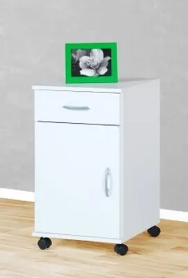 Produktbild von Rollcontainer Bürocontainer Schubcontainer Nachtschrank weiß