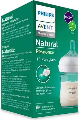 Produktbild von Philips AVENT Natural Response SCY930/01 Babyflasche 120ml, langsame Durchflussrate